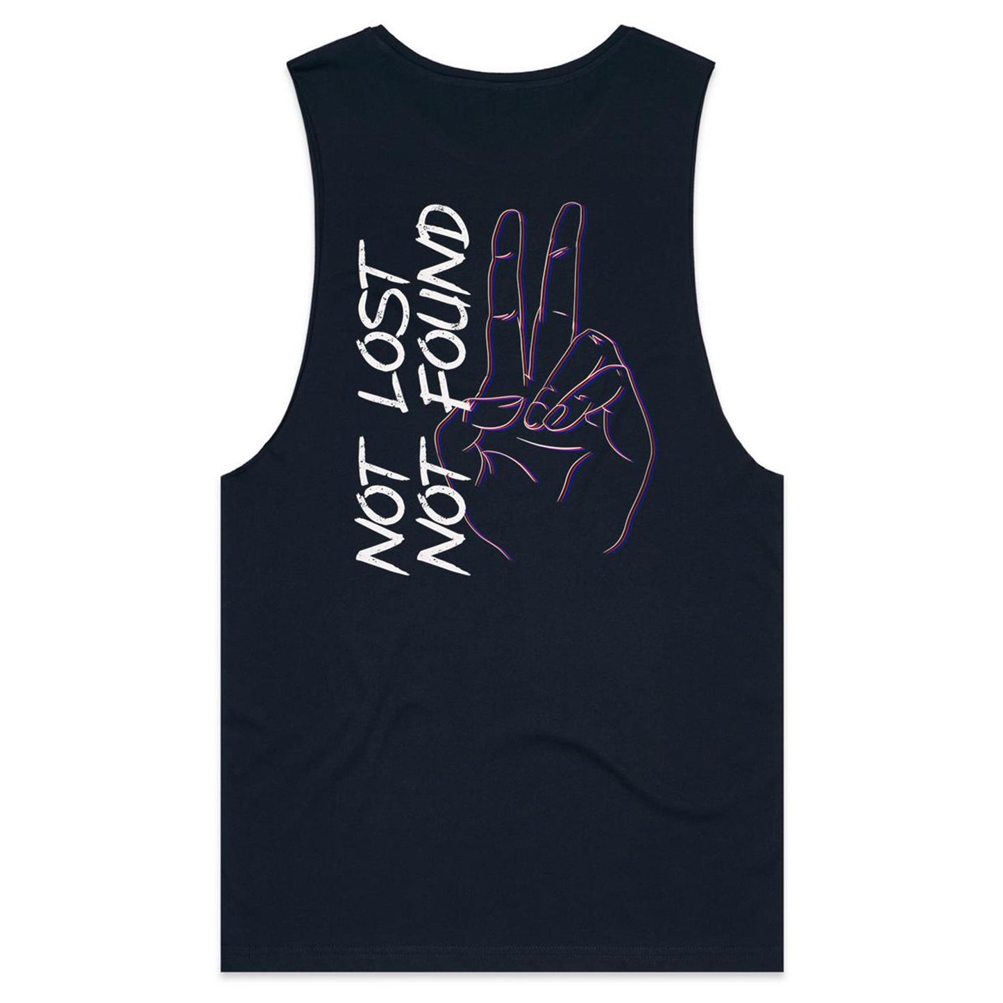 Not Lost Not Found Peace  - Mens Tank Tee