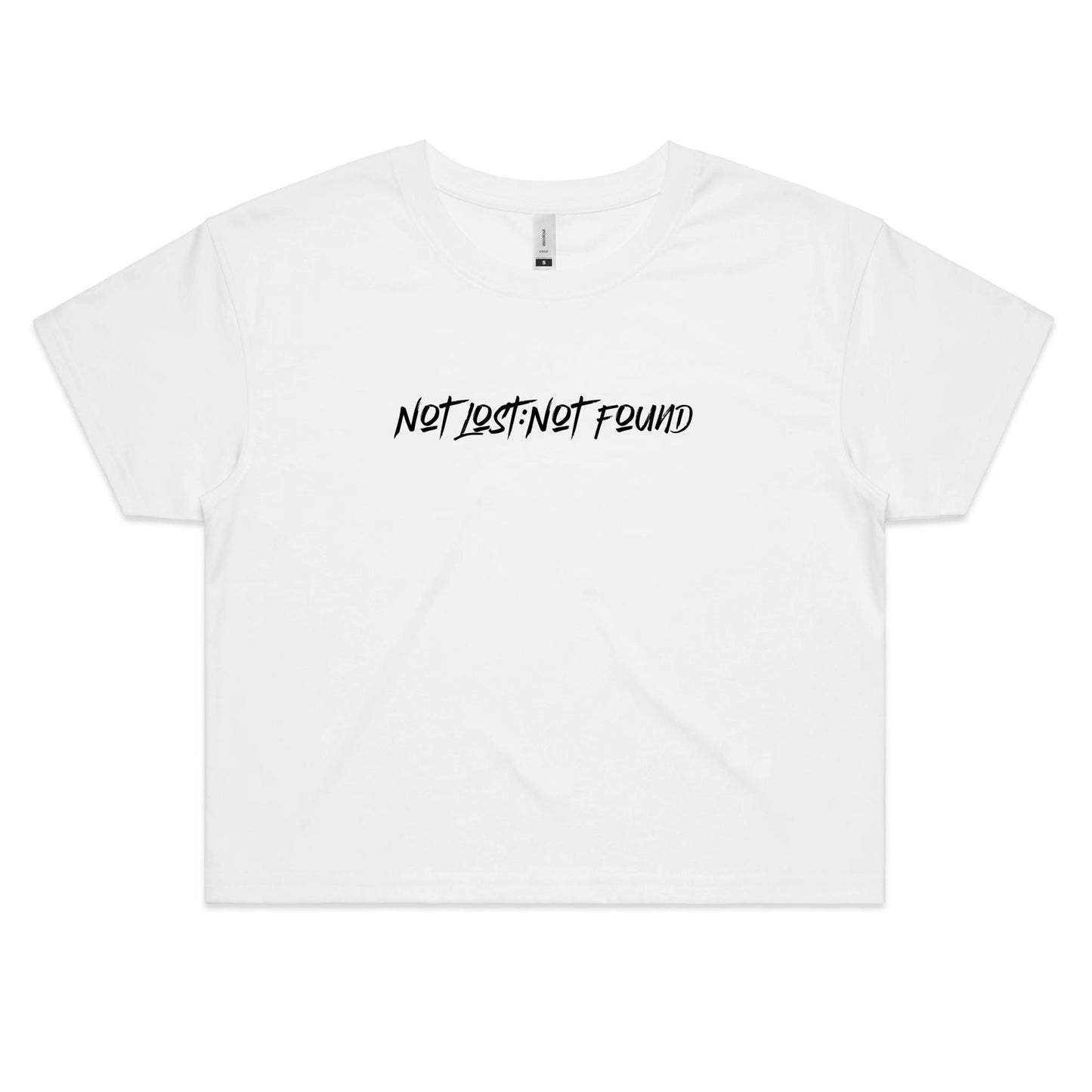 Not Lost Not Found - Women's Crop Tee