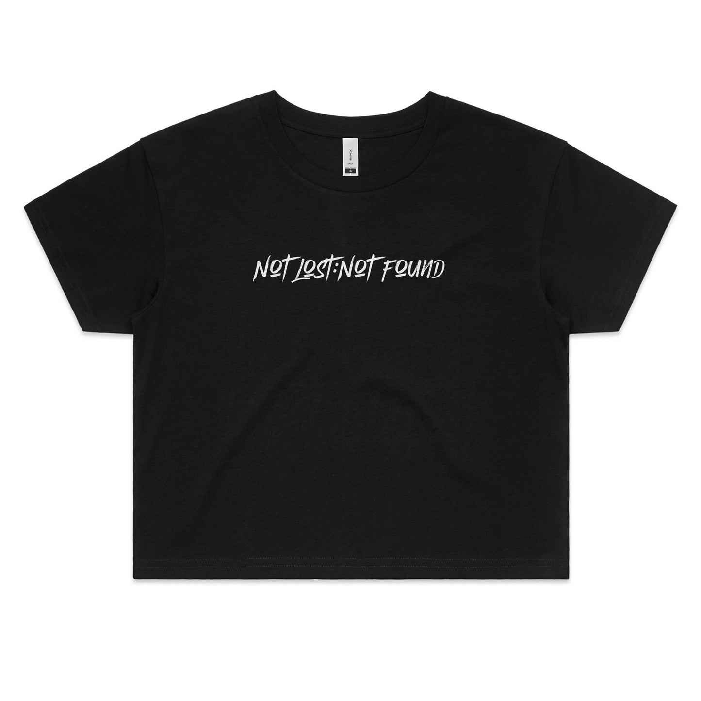 Not Lost Not Found - Women's Crop Tee