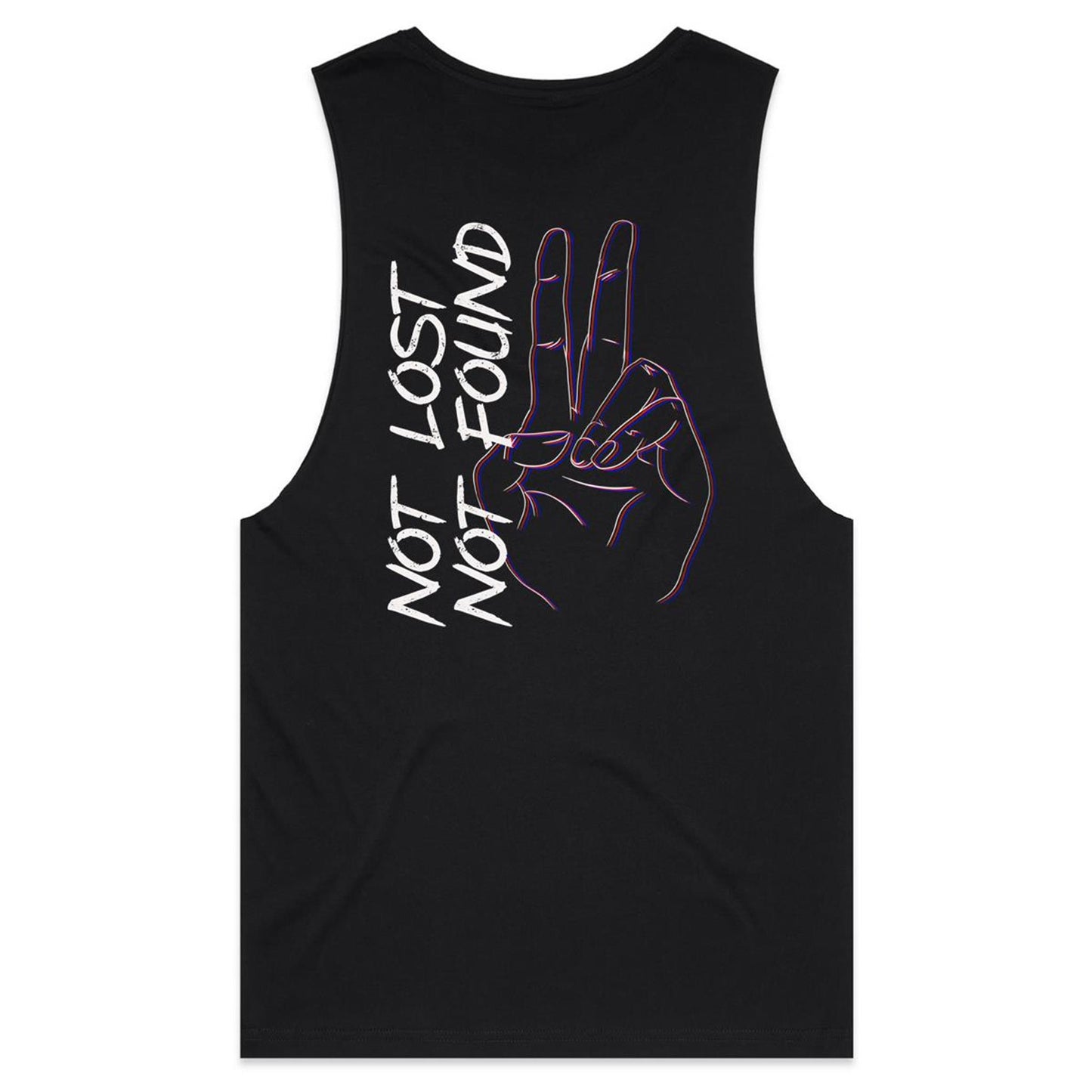 Not Lost Not Found Peace  - Mens Tank Tee