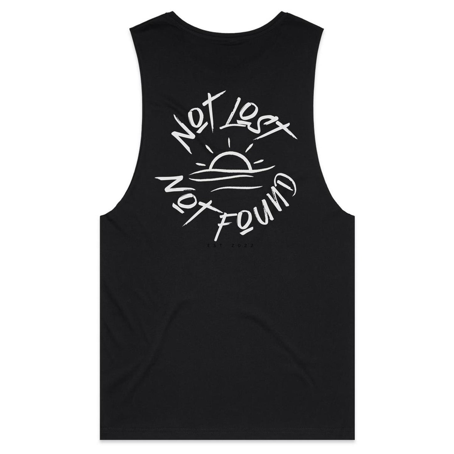 Not Lost Not Found - Mens Tank Top Tee