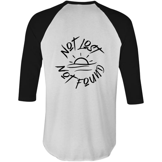 Not Lost Not Found - 3/4 Sleeve T-Shirt