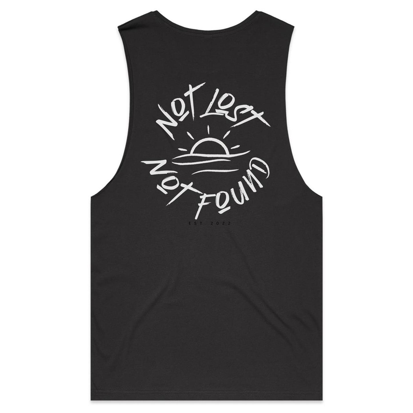 Not Lost Not Found - Mens Tank Top Tee